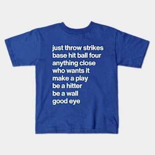 Ultimate Baseball Dad Sayings Kids T-Shirt